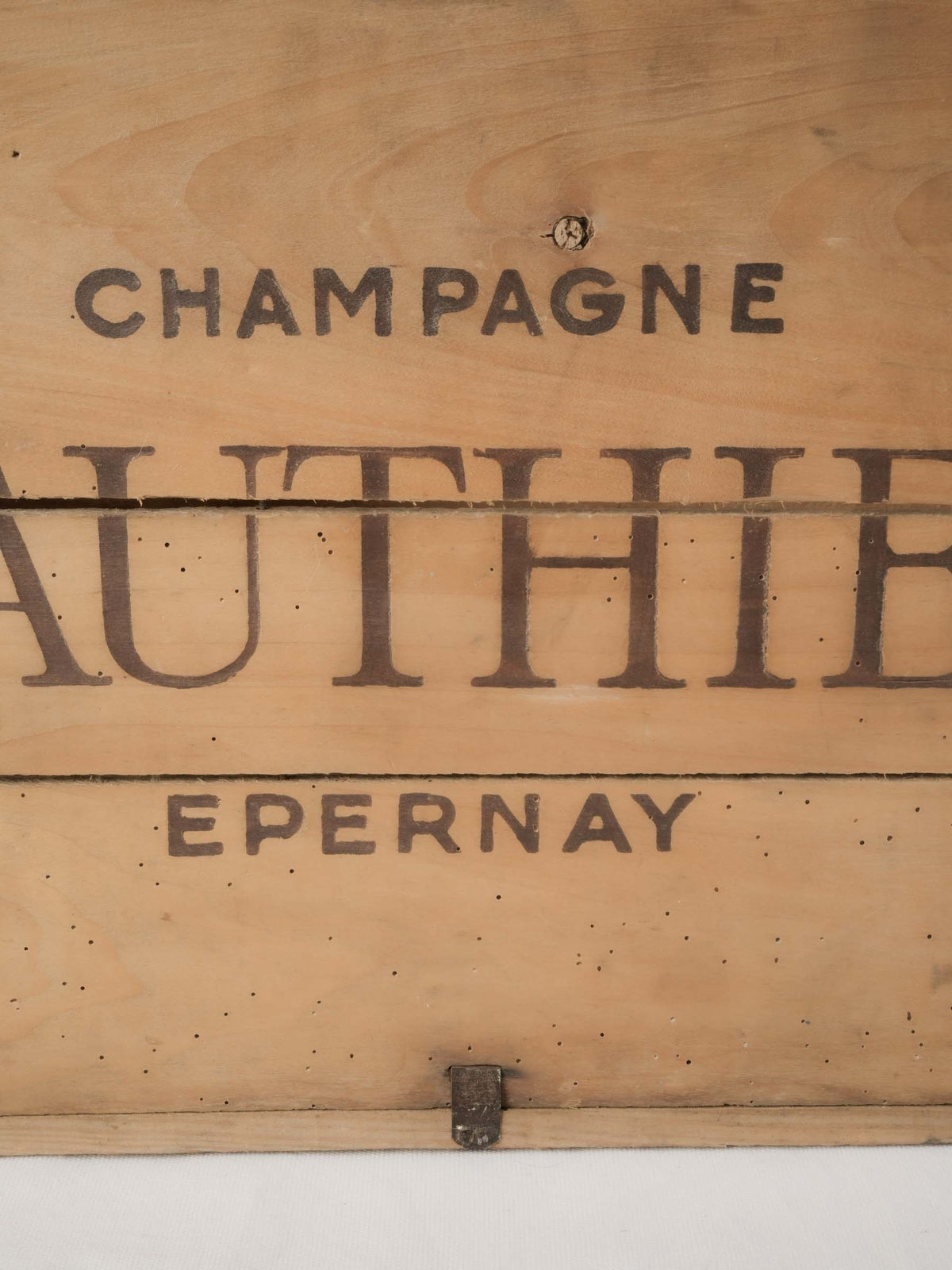 Warm patina French storage box