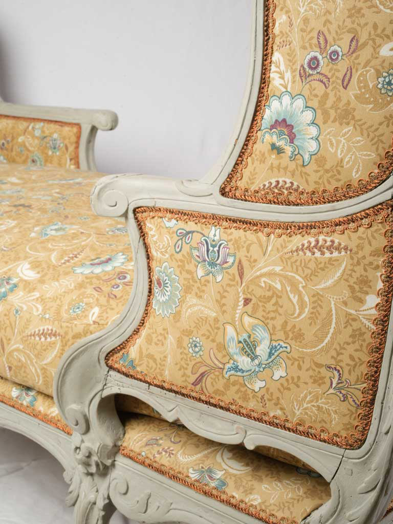 Sunlit warm toned textile daybed