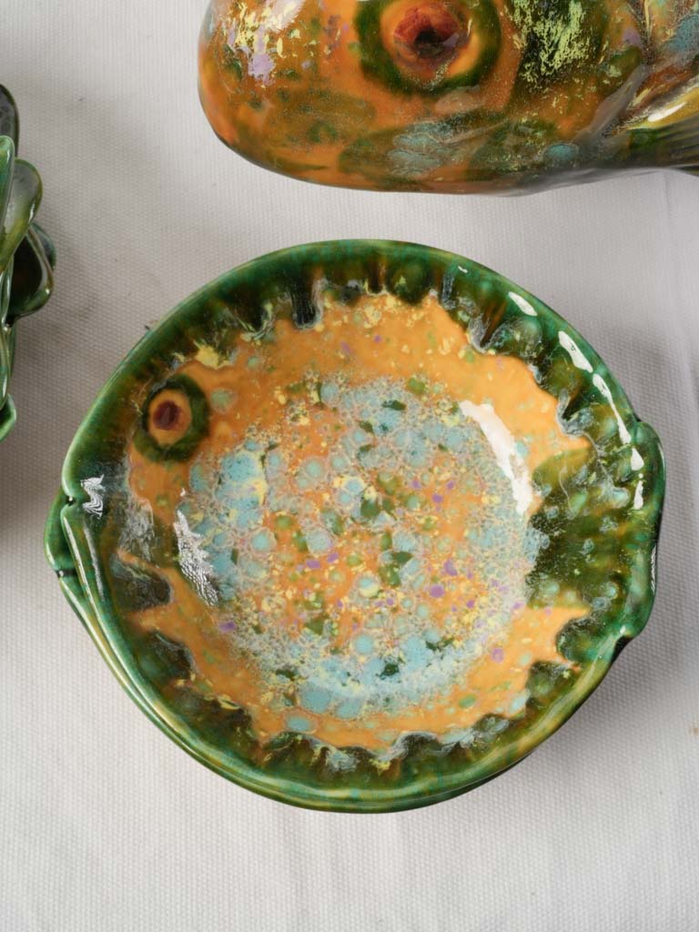 Lively turquoise glaze dinner plates