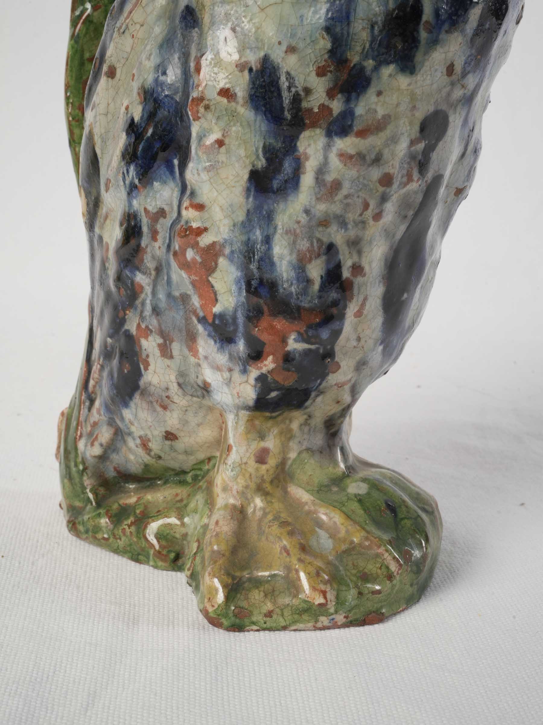 Colorful rustic duck pitcher