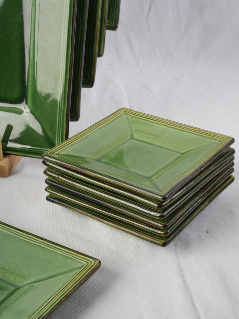 Postwar era French pottery plates