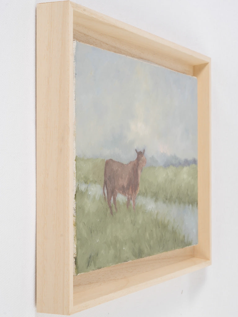 French artist's oil painting on canvas