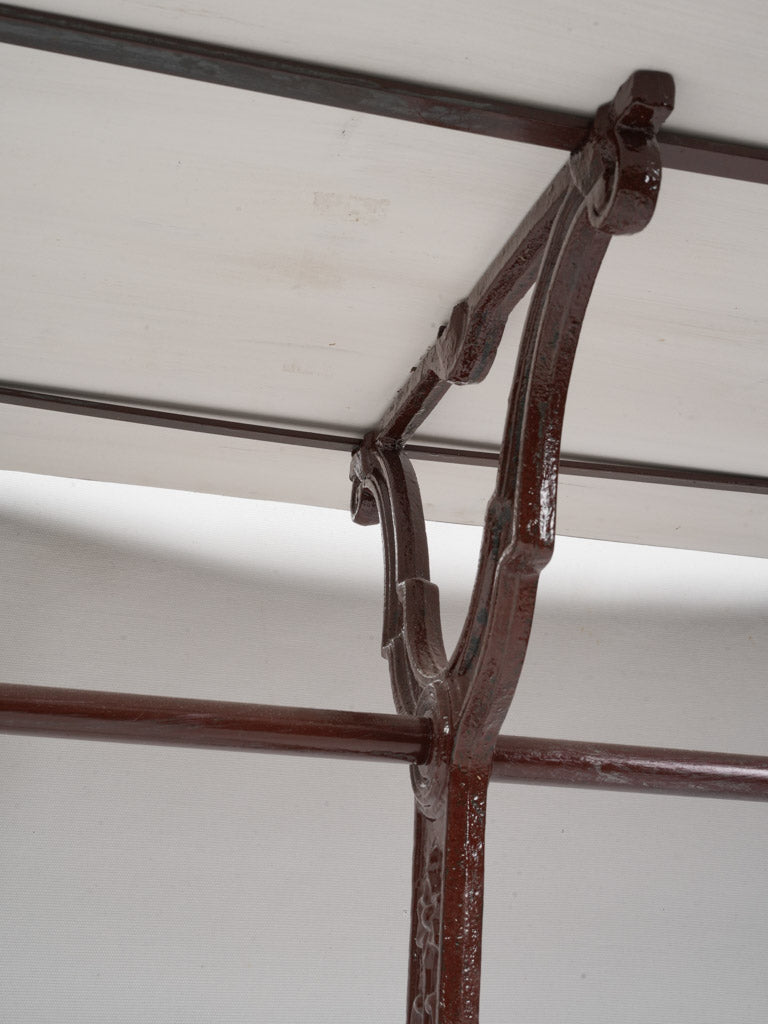 Floral motif ironwork table