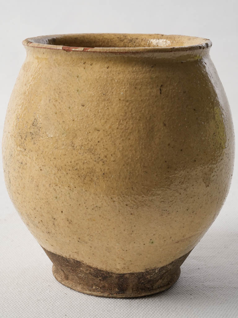 Small Early 19th-Century French Terracotta Round Pot - 5½"