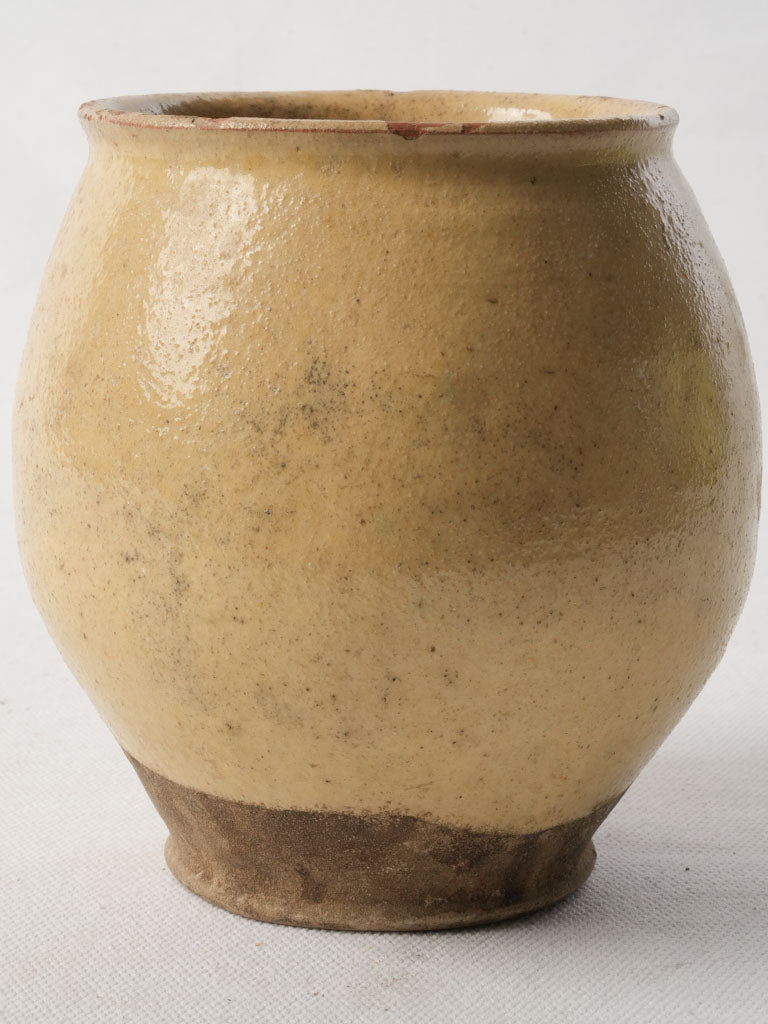 Small Early 19th-Century French Terracotta Round Pot - 5½"