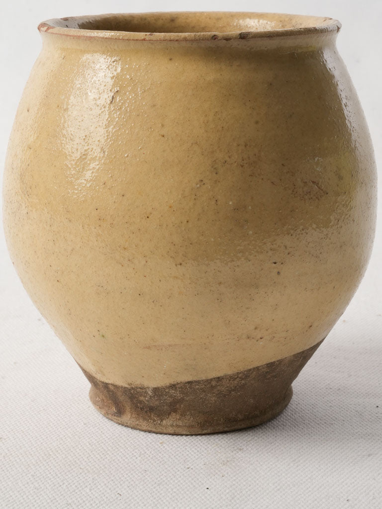 Small Early 19th-Century French Terracotta Round Pot - 5½"