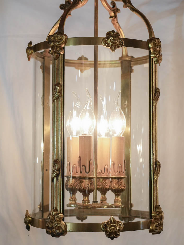 Timeless gilt bronze pendant light