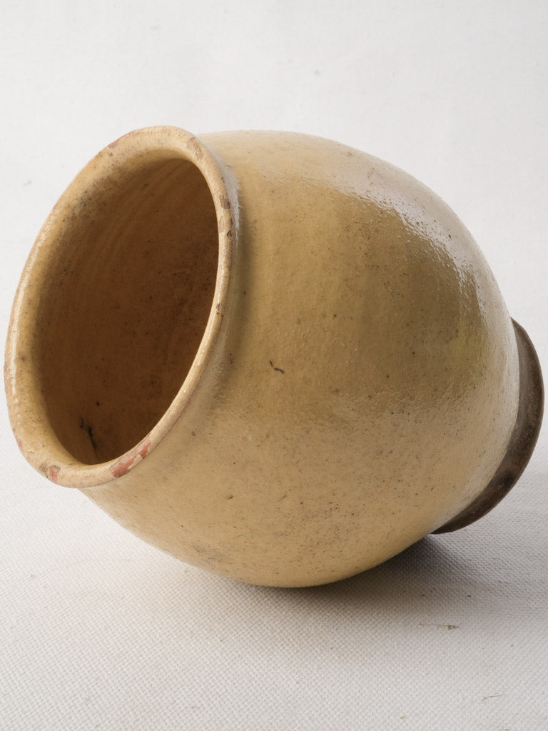 Small Early 19th-Century French Terracotta Round Pot - 5½"
