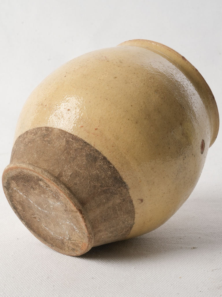 Small Early 19th-Century French Terracotta Round Pot - 5½"