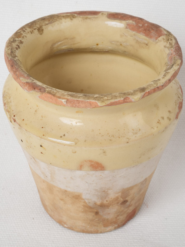 Vintage Small Tapered French Confit Pot