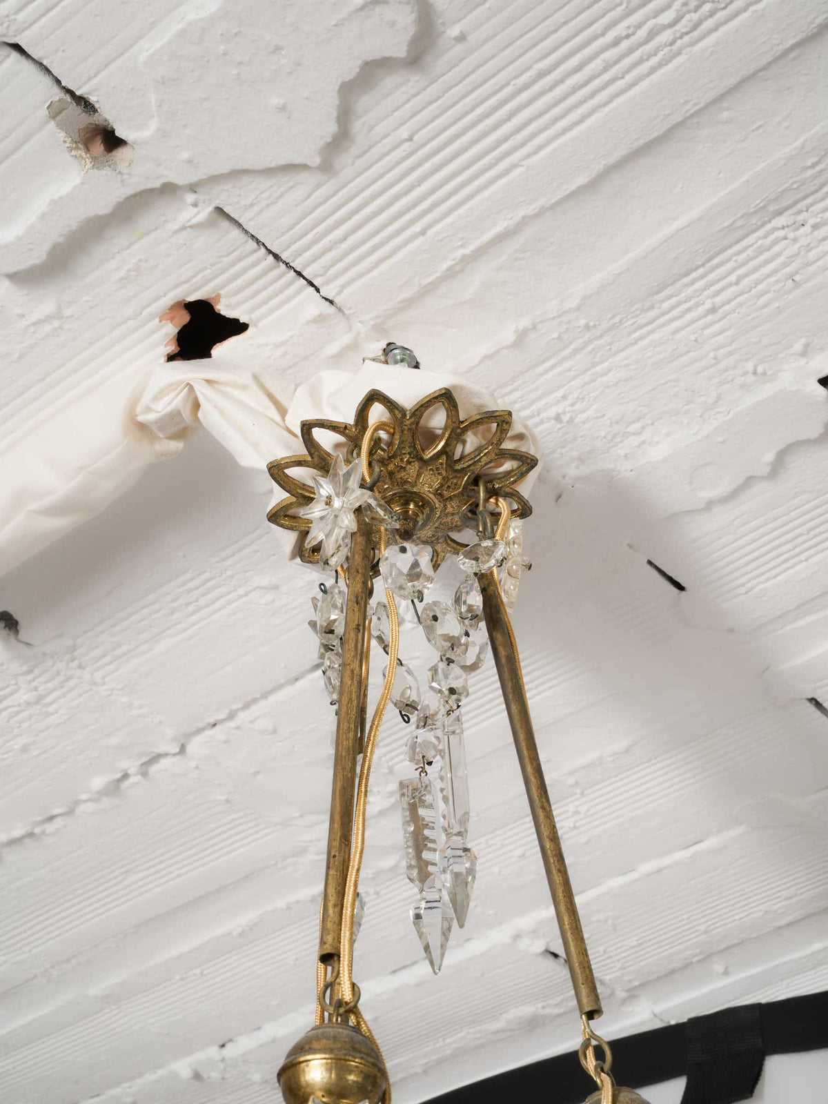 Exuberant French Napoleon III-Style Six-Light Chandelier - 43¼" x 19¾"