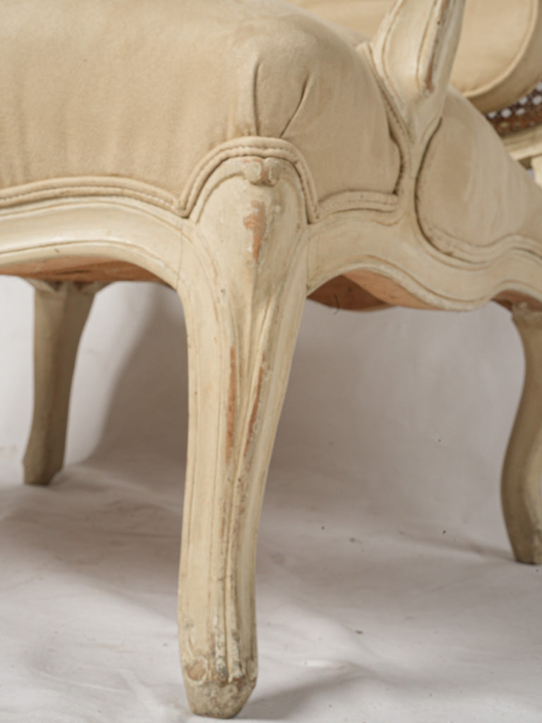 French-style padded armrest armchairs