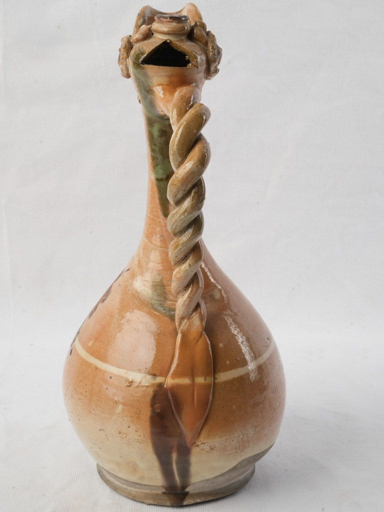 Antique Mediterranean earthenware raki container
