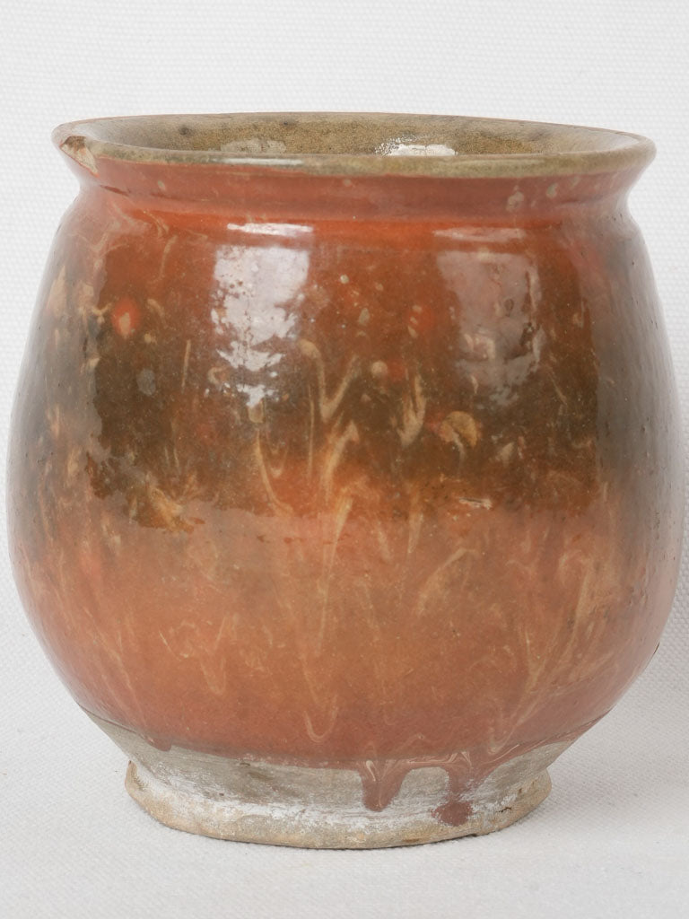Traditional Dieulefit ceramic honey pot