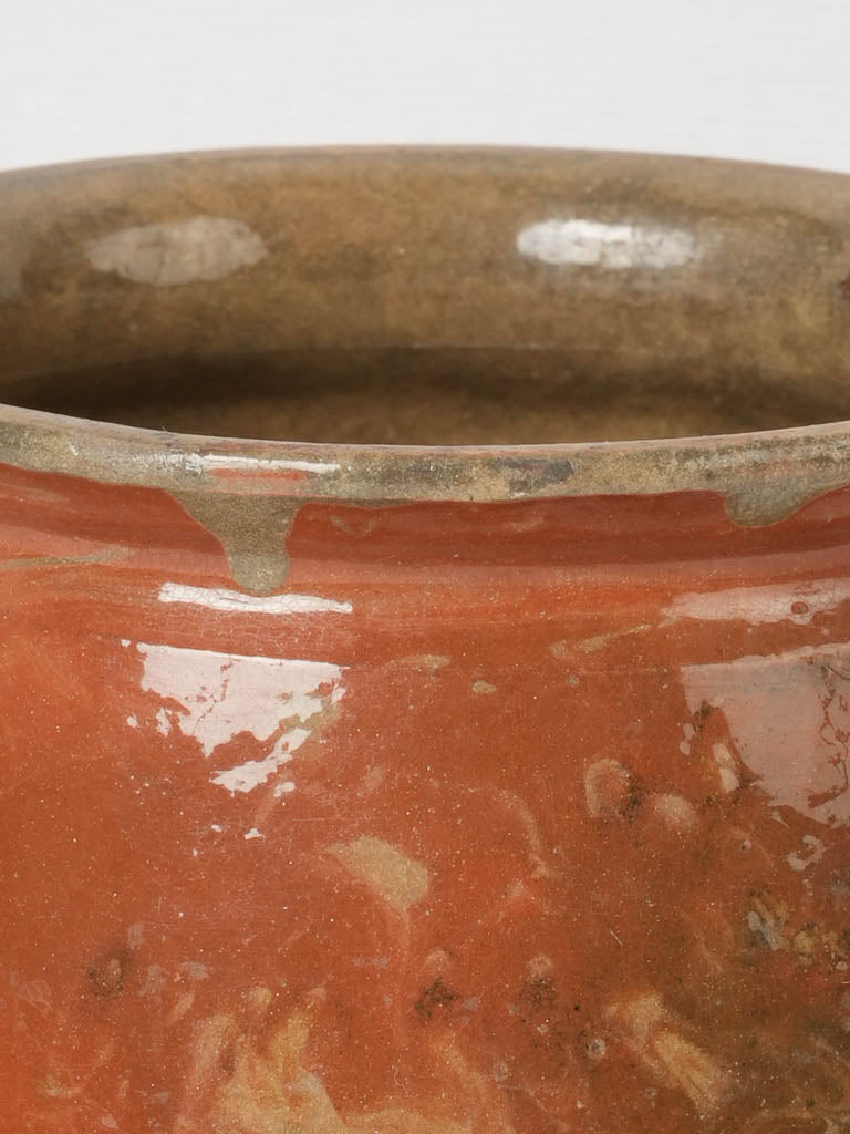 Aged Dieulefit pottery with marbled finish
