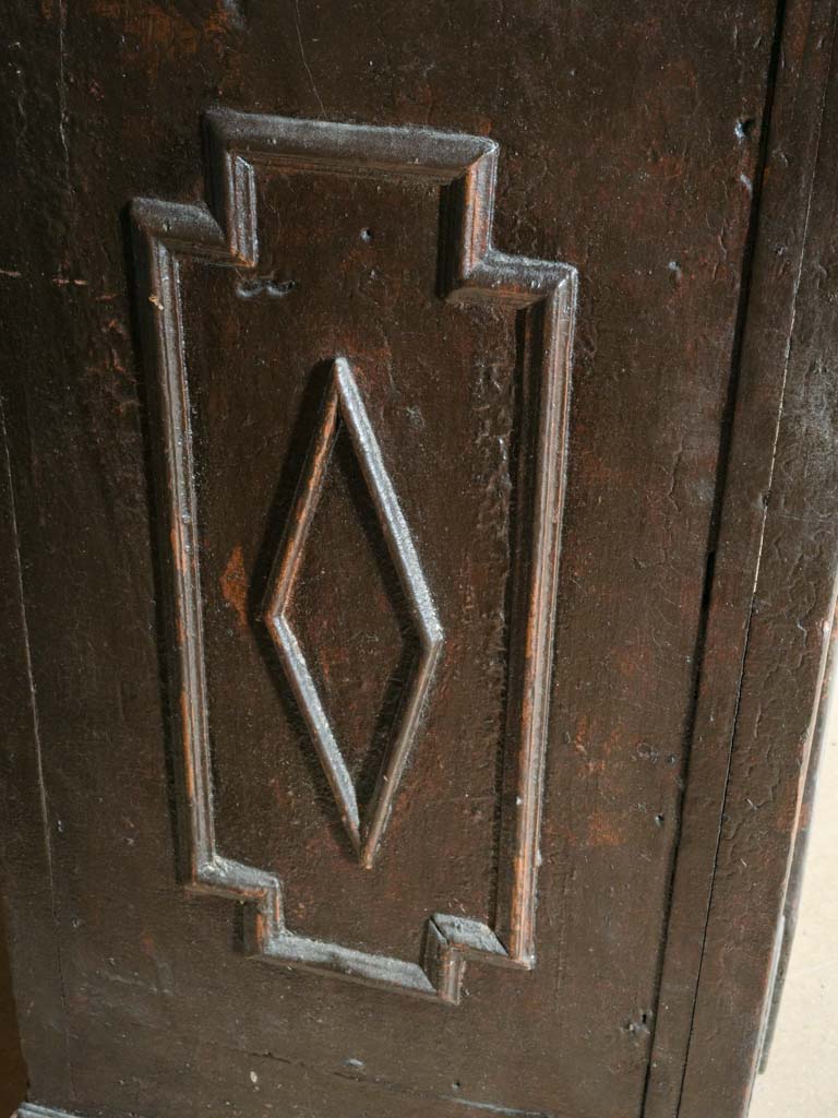 Late 19th Century Walnut-Finished Pine Store Counter with Coin Slot Detail - 57"