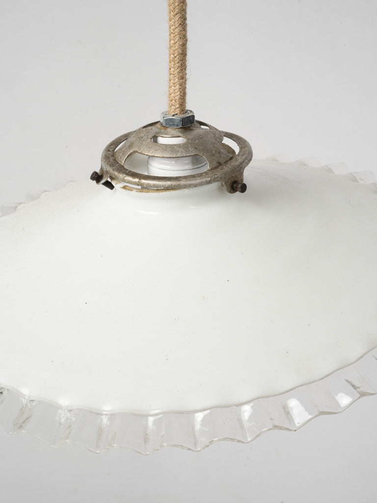 Translucent vintage glass ceiling lighting  