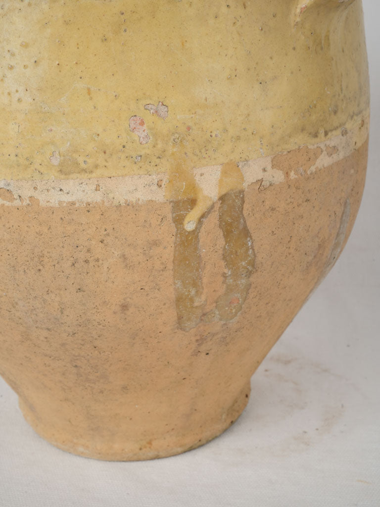 Historical rustic clay storage jar