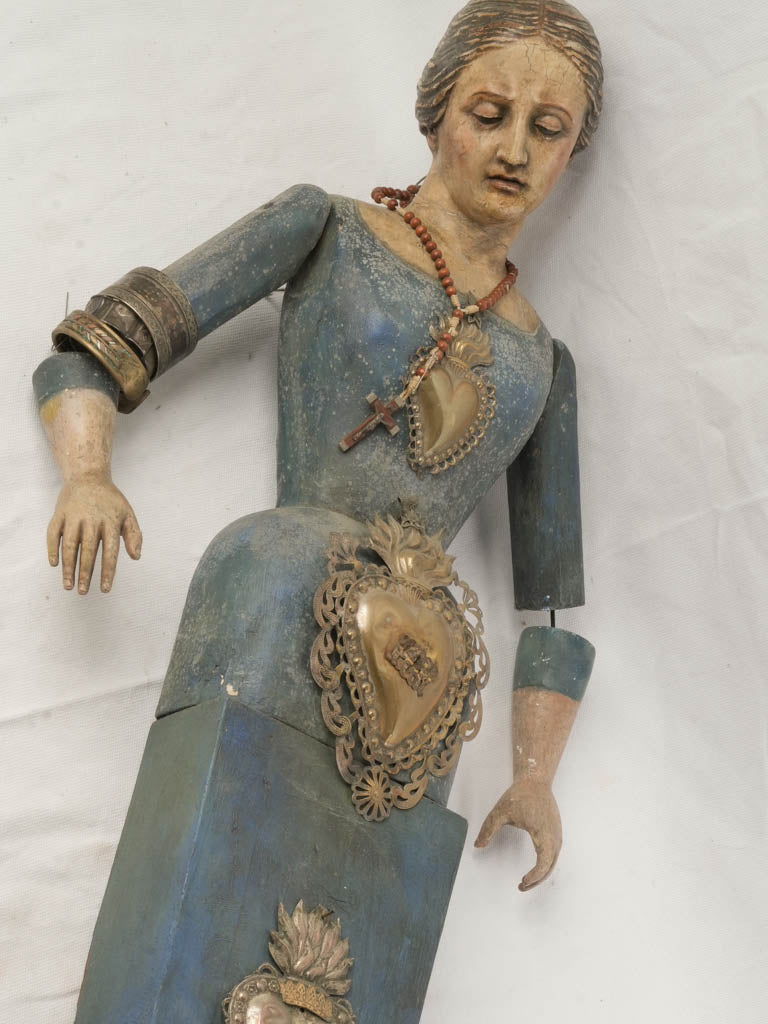 Antique wooden French statue