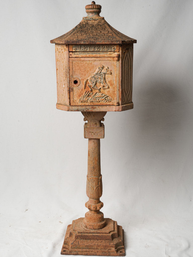 Decorative horse motif mailbox  