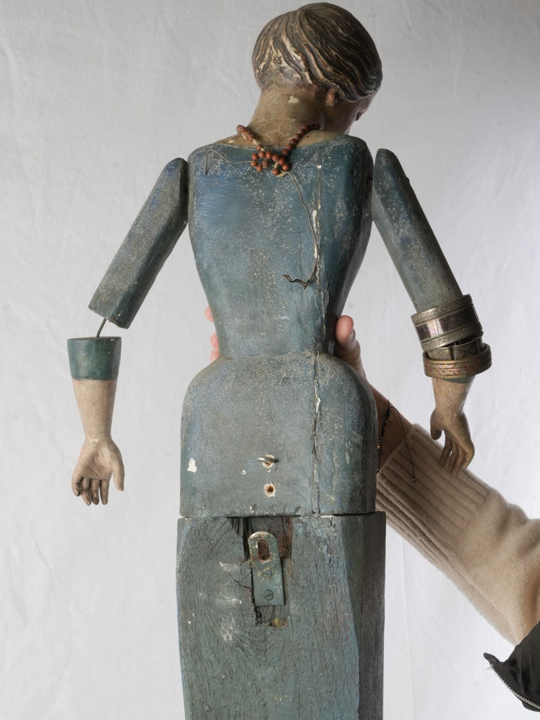 Rustic ex-votos wooden statue