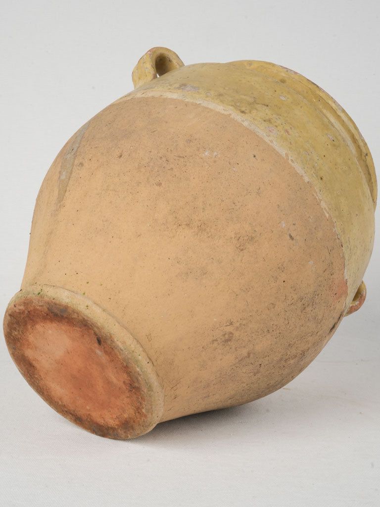 Patina-finished rural French pot
