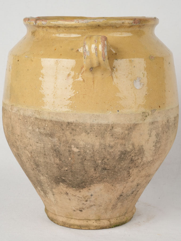 Aged terracotta kitchen storage pot