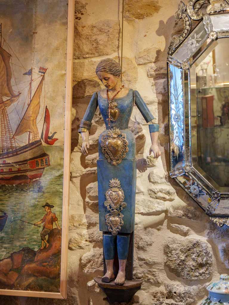 Eclectic aged wooden figure