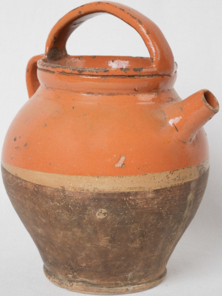 Southwest French vibrant pottery jug