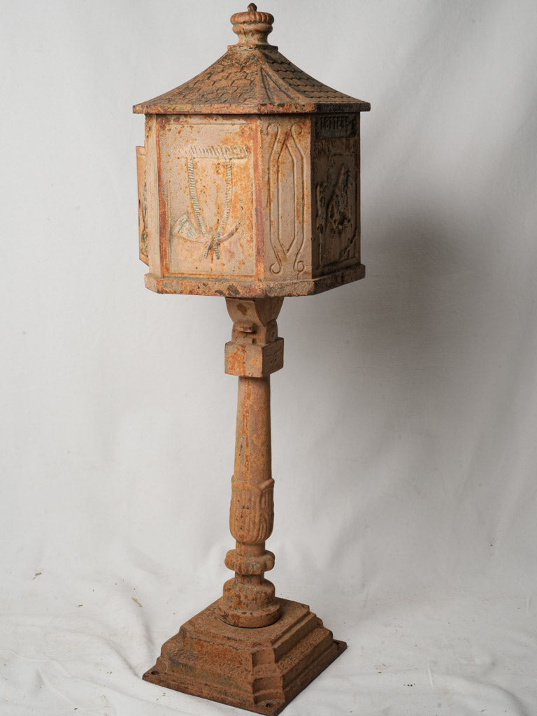 Classic red outdoor letterbox