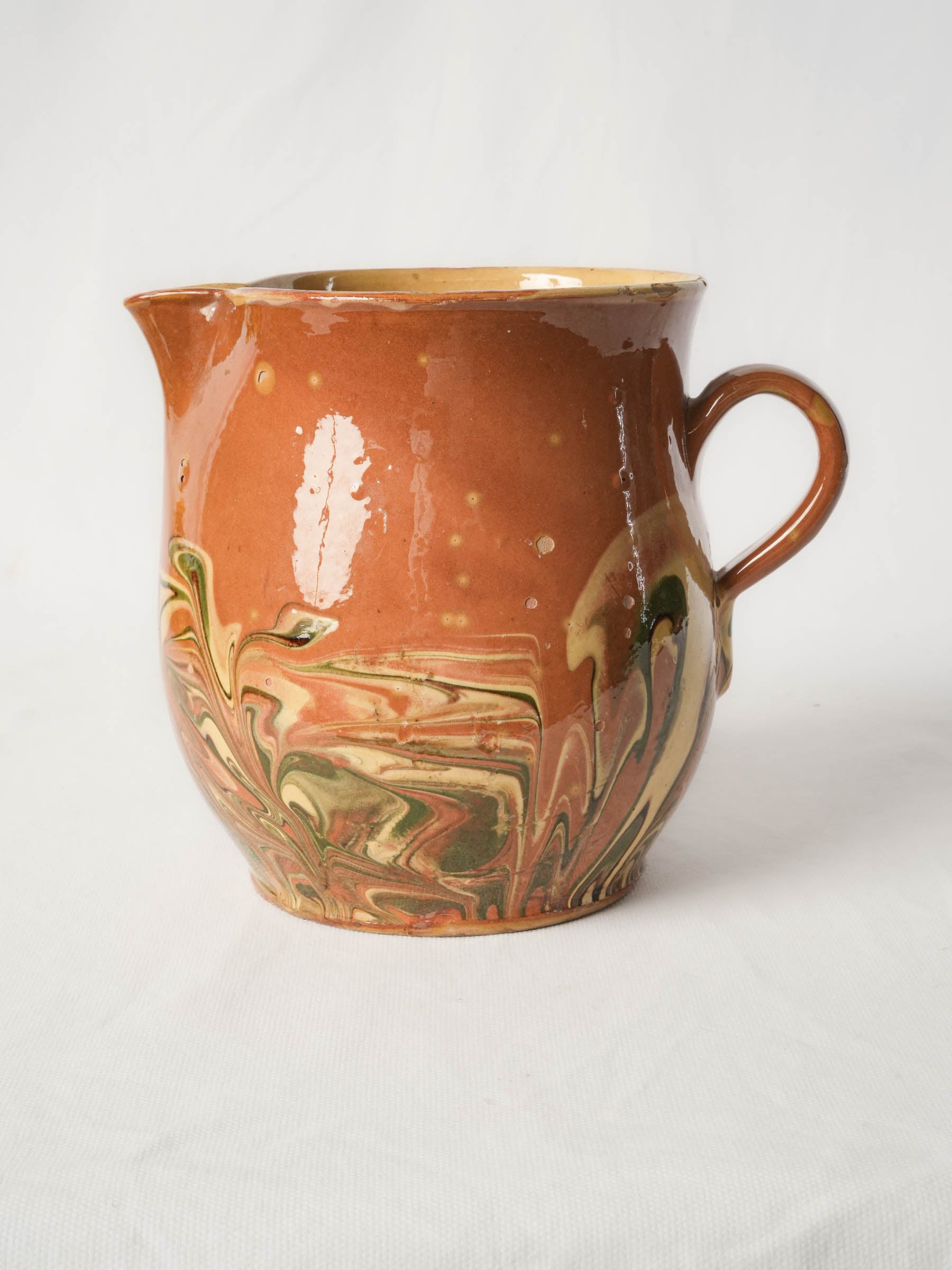 Pinched-lip rustic jug