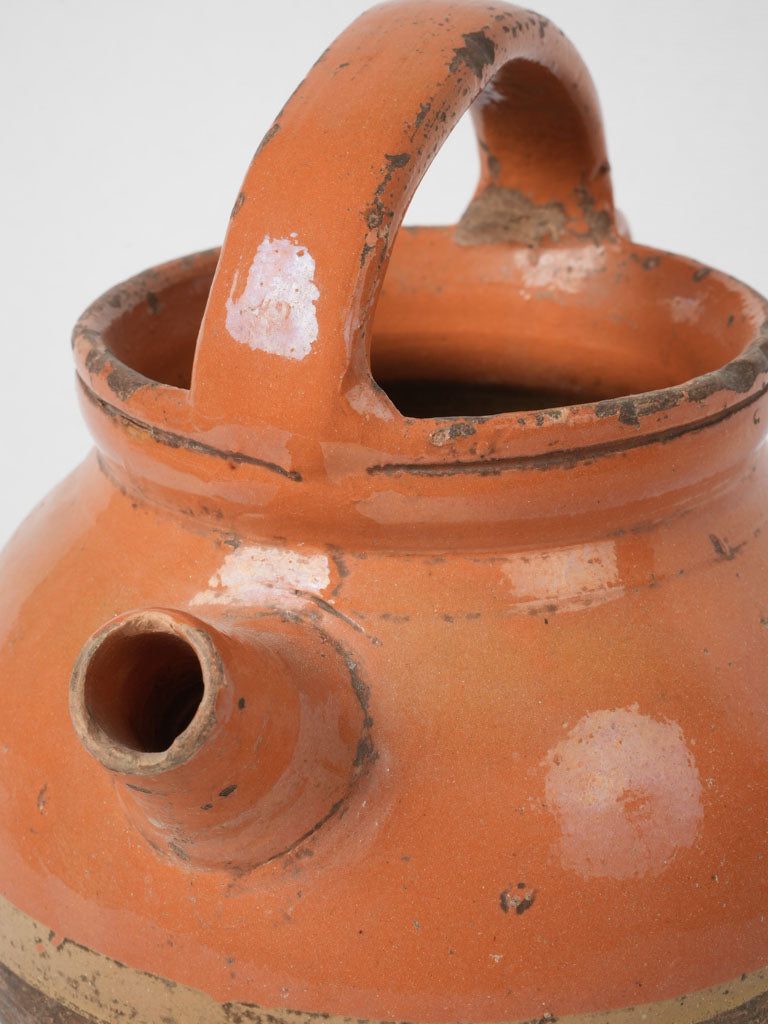 Rustic two-handled French water jug