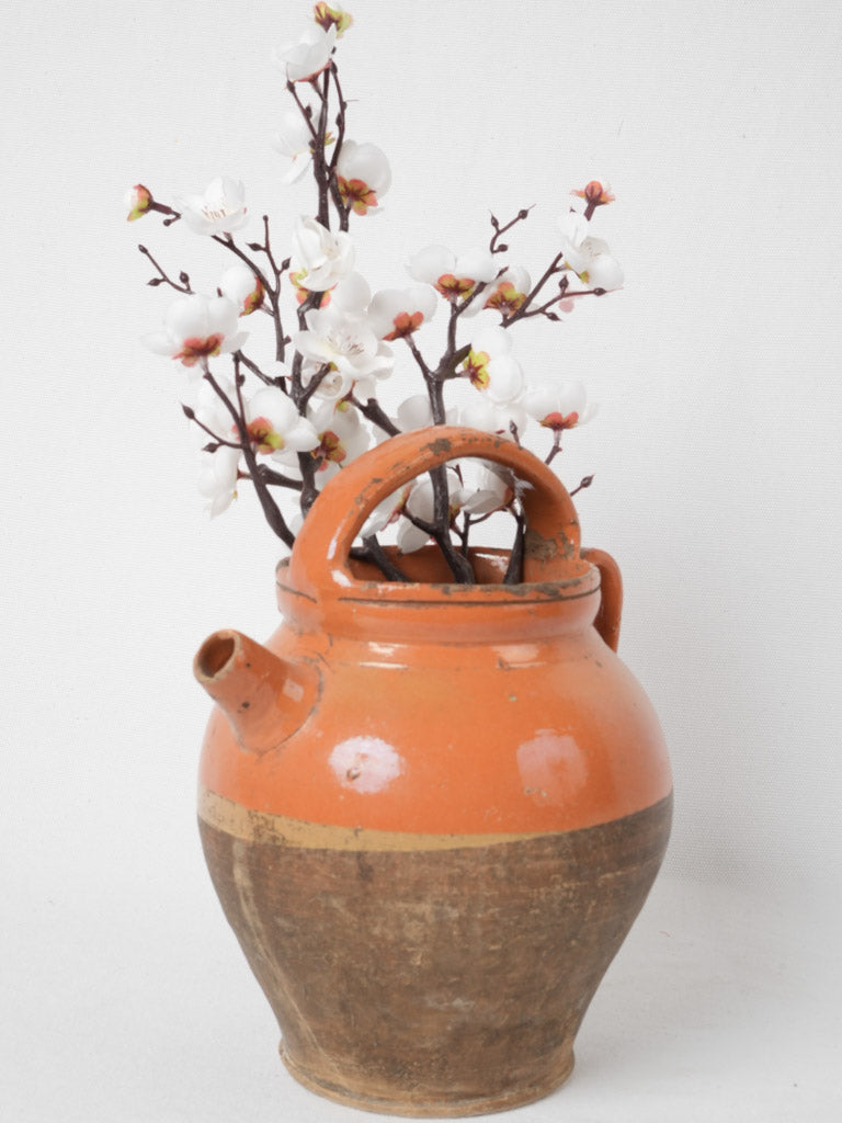 Aged southwest France terracotta pitcher