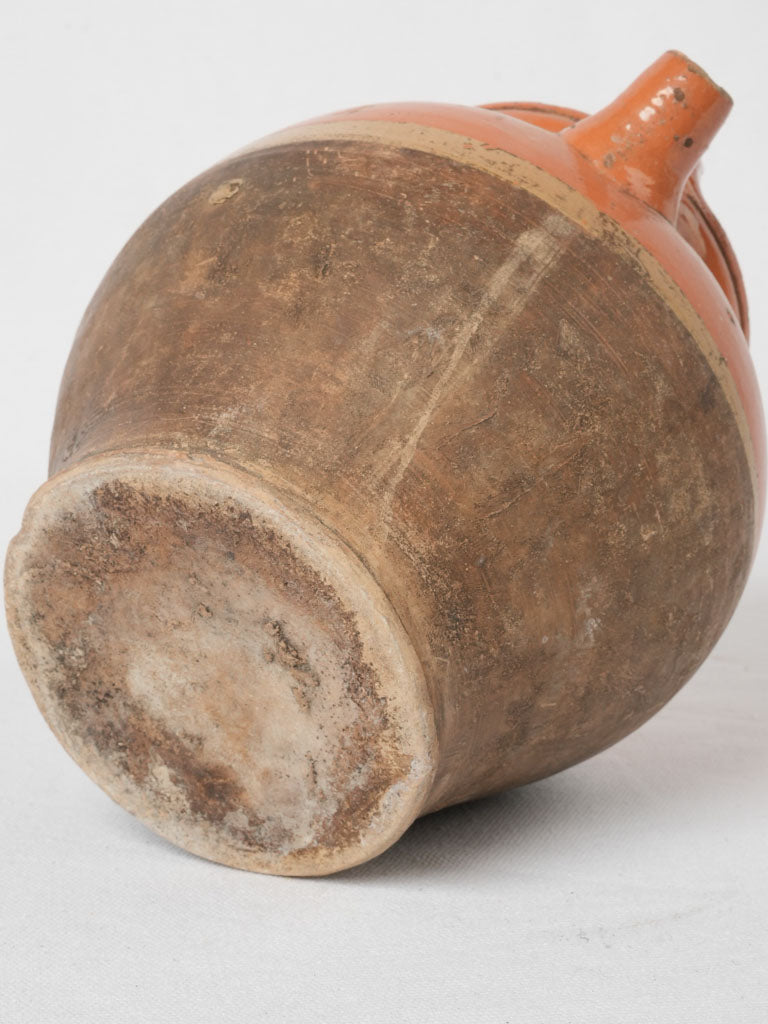 Classic French pottery water pitcher