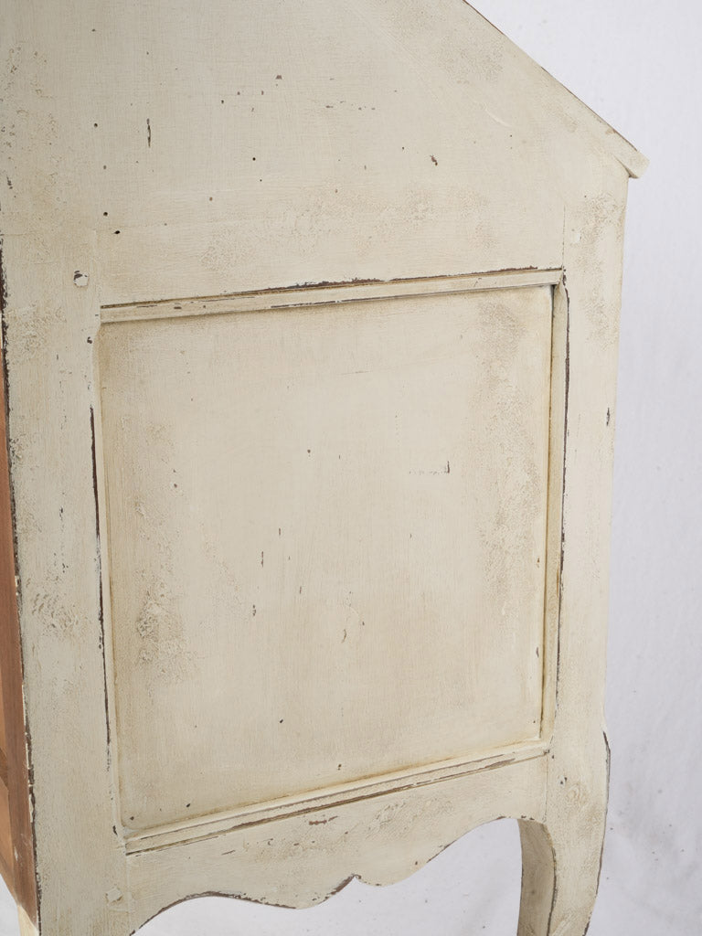 Elegant brass hardware secrétaire