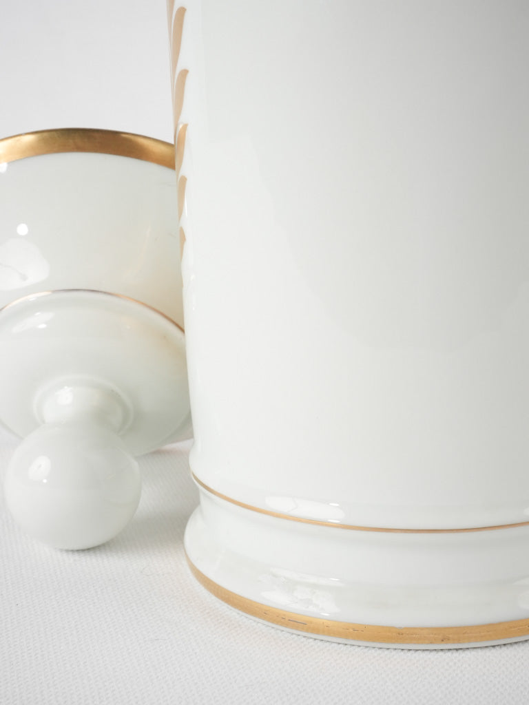 French porcelain apothecary jar - Baume Nerval 11"