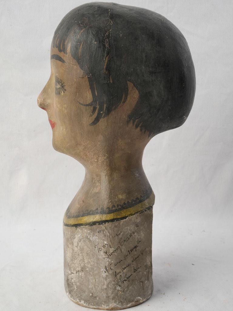 Historic signed Paul Poiret head