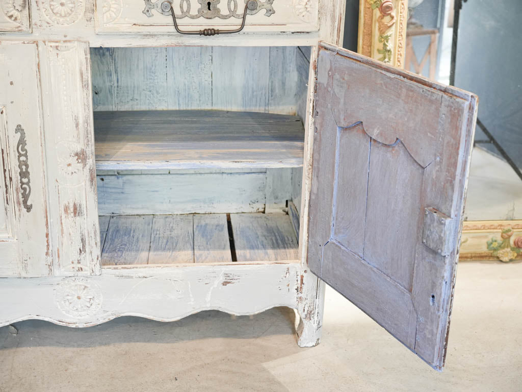 Timeworn charming wooden cupboard