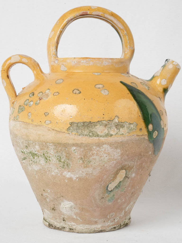 Aged southwest France pottery vessel
