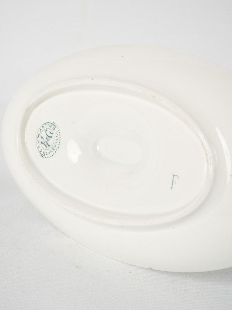 Green Motif Empire-Style Sauce Boat