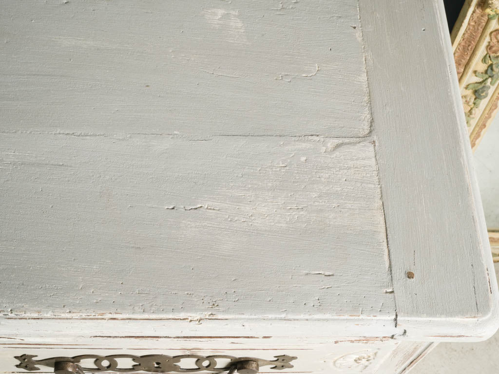 Pale blue accent buffet  