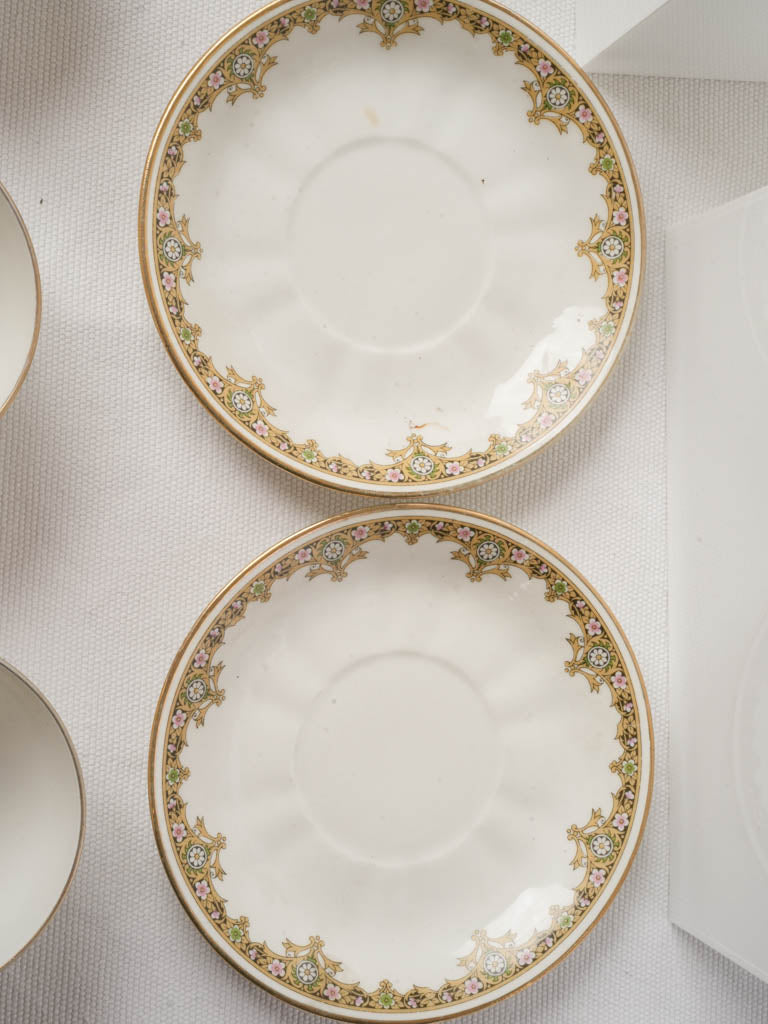Limoges Rococo Revival Porcelain Coffee Service For 8 c. 1930s