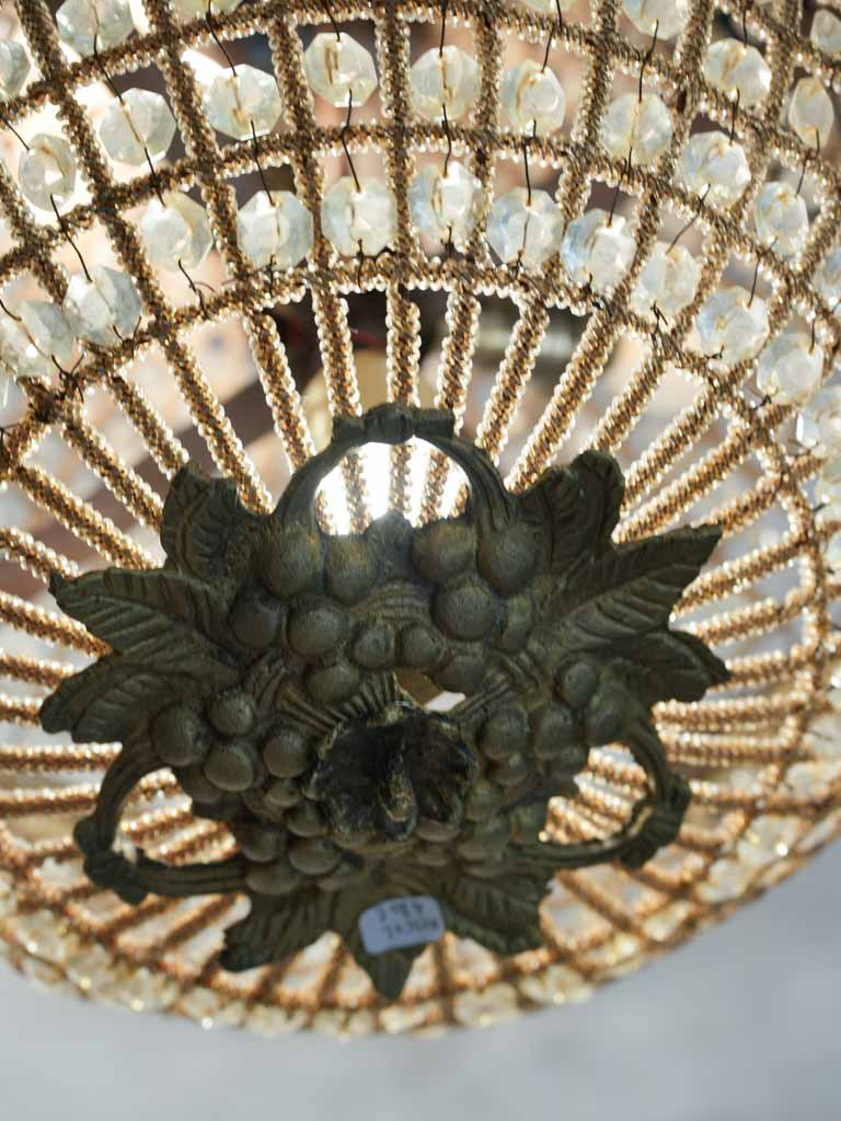 Luxurious faceted glass bead lighting