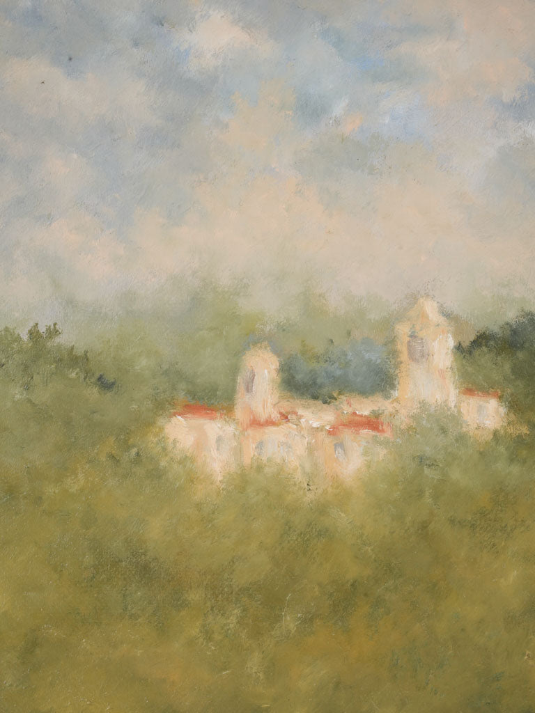 Original Provencal village oil artwork