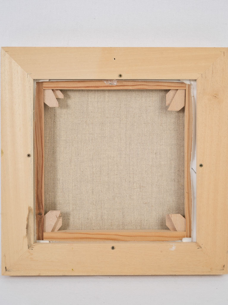 Delicate and serene village oil painting