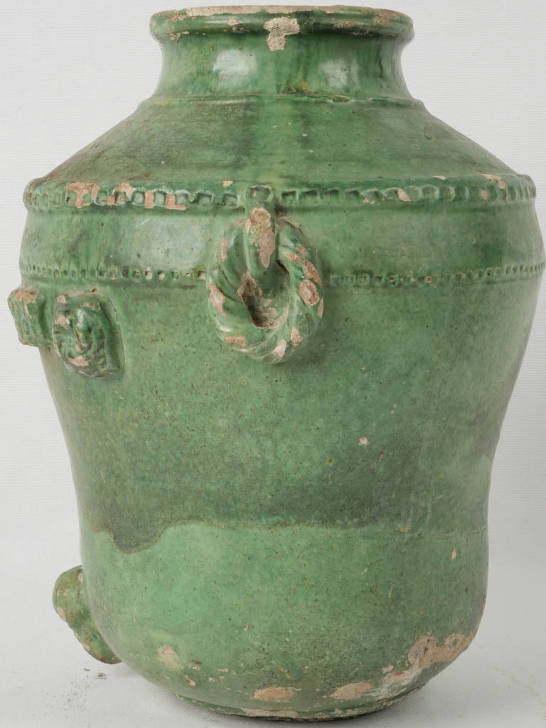 Elegant Glazed Cherub Terracotta Fountain