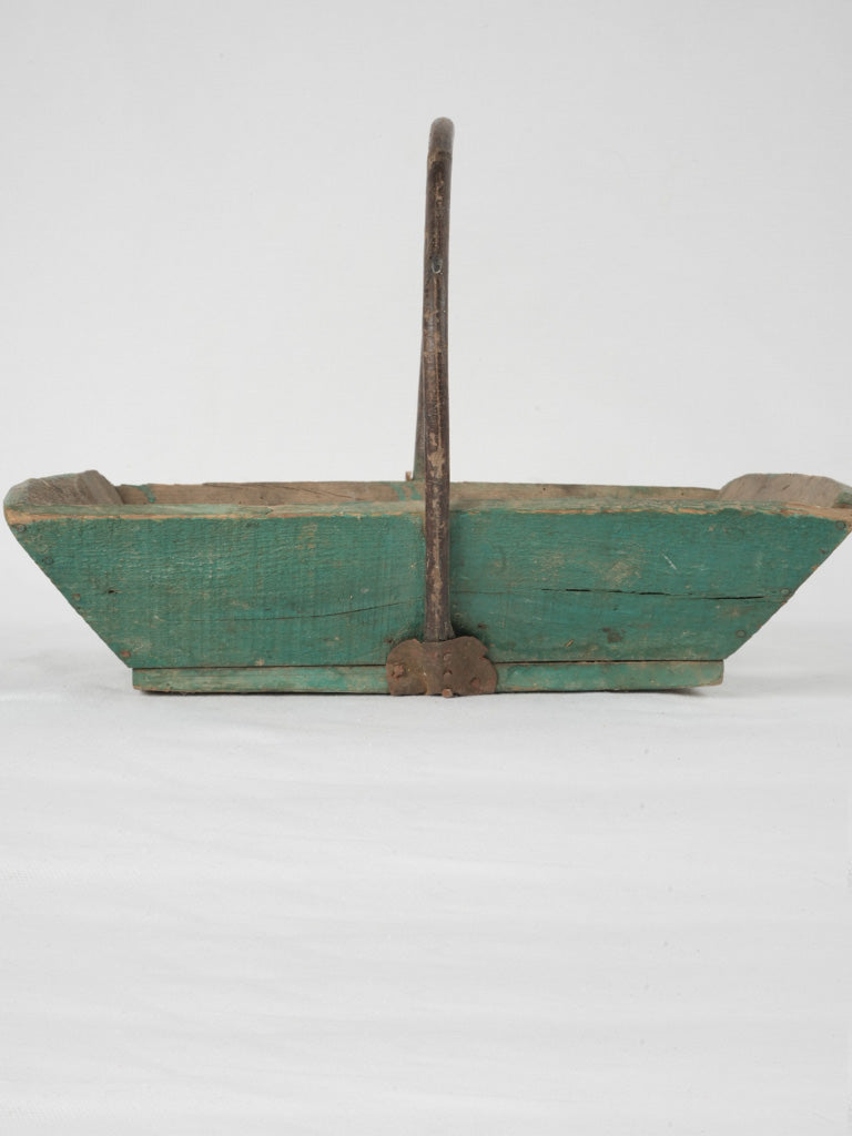 Wrought-iron accented old-world basket