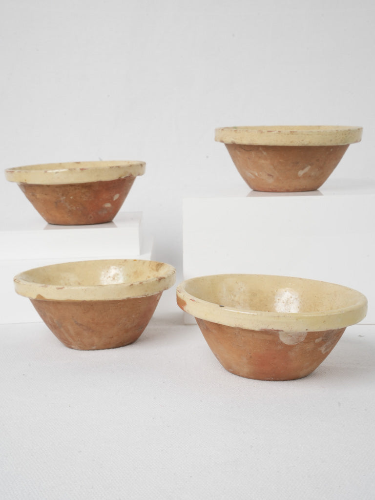 Rustic terracotta tian bowls