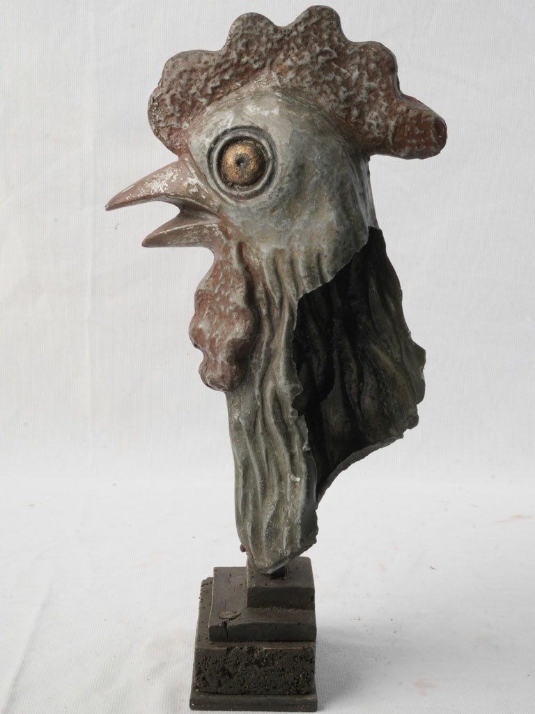 Charcoal russet bronze patina sculpture