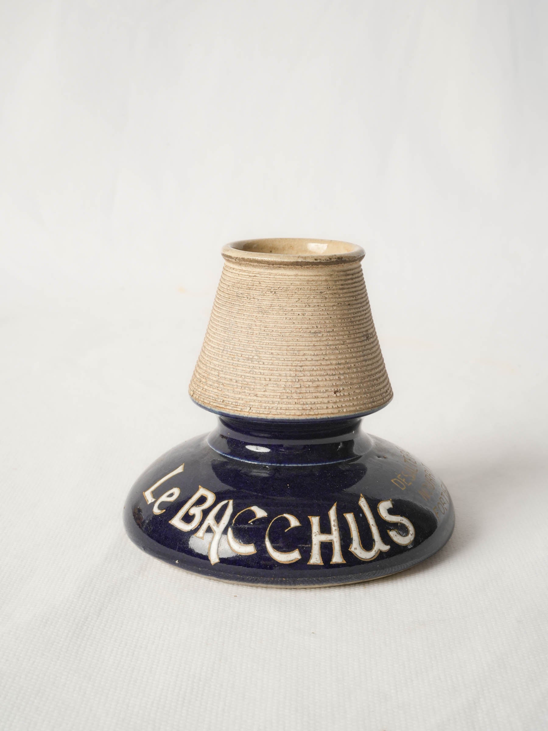 Antique French Le Bacchus advertising match striker - cobalt blue